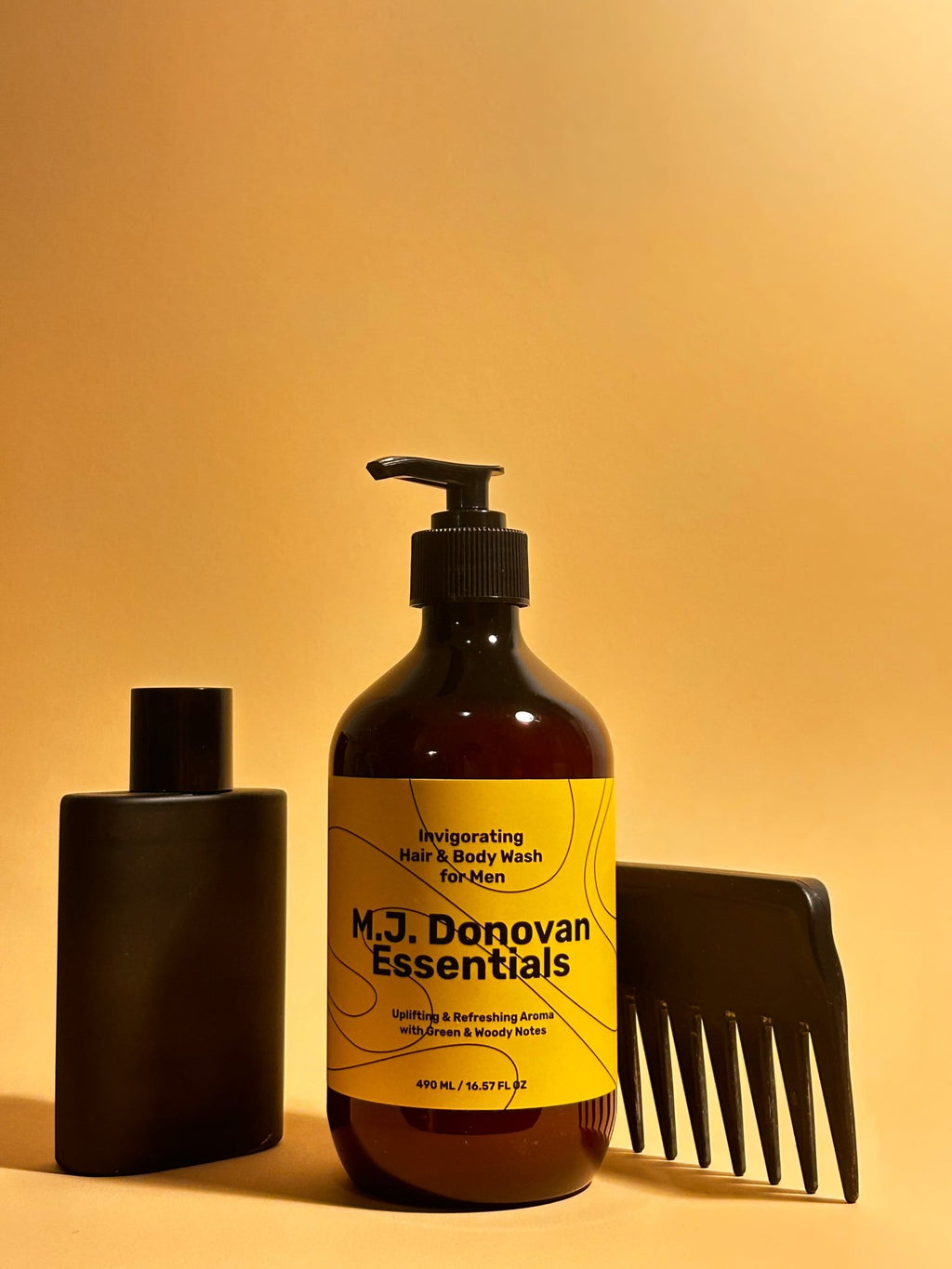 Invigorating Hair & Body Wash for Men - M.J. Donovan Essentials