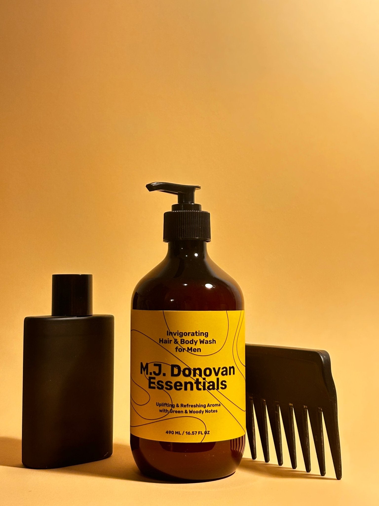 Invigorating Hair & Body Wash for Men - M.J. Donovan Essentials